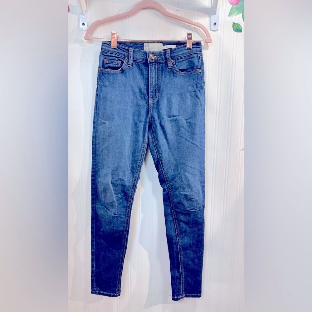 Free People Hi Rise Denim Jeans Sz‎ 25